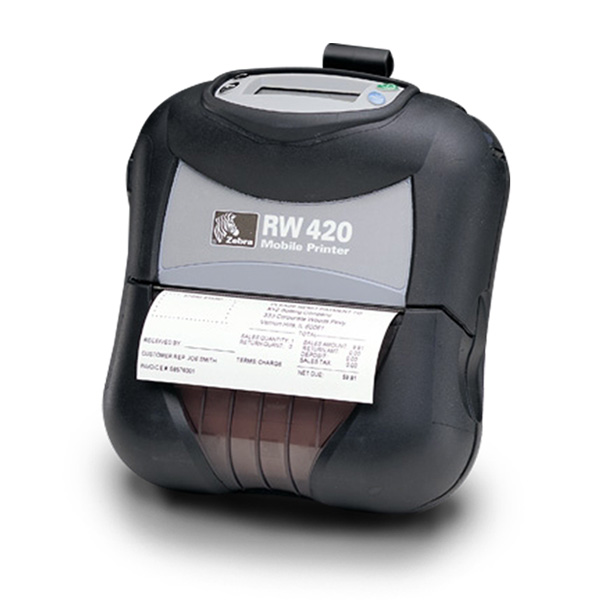 Zebra RW 420 portable barcode printers